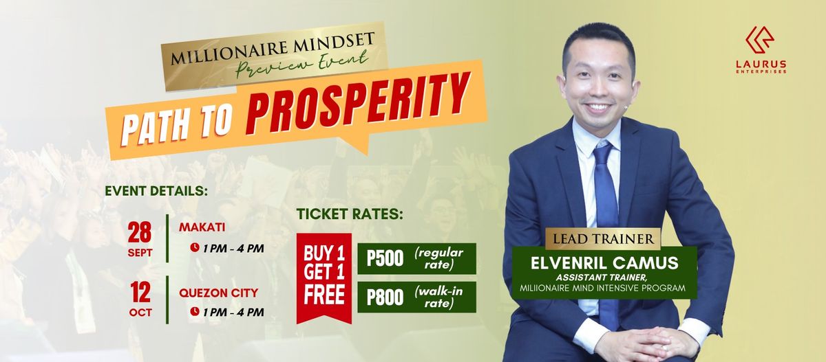 Path to Prosperity: Millionaire Mindset (Preview Event)