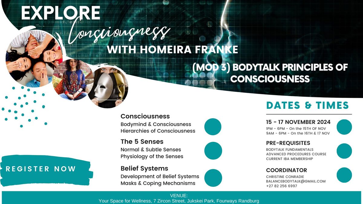 BodyTalk Principles of Consciousness with Homeira Franke