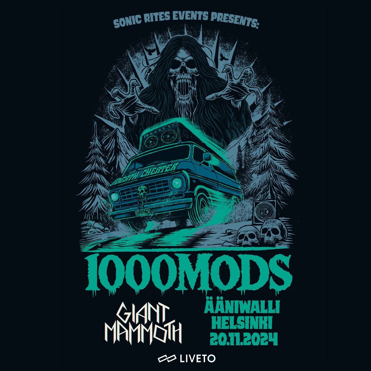 Sonic Rites Presents: 1000mods + Giant Mammoth @ \u00c4\u00e4niwalli \/\/ 20.11.2024