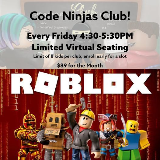 Roblox Club Code Ninjas Kyle 9 April 2021 - how to build in roblox studio with friends