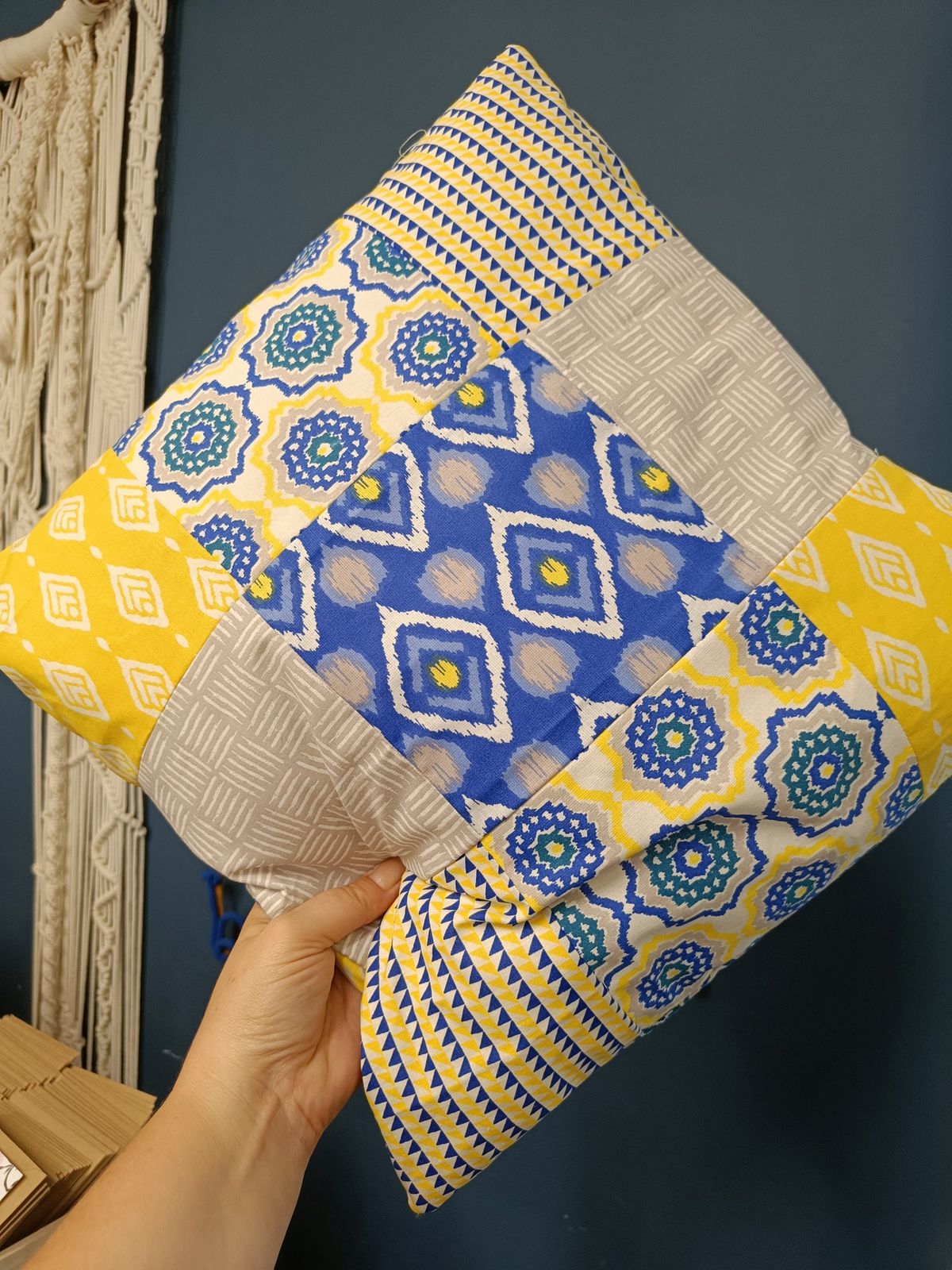 Beginners Sewing - Patchwork cushion or Bunting