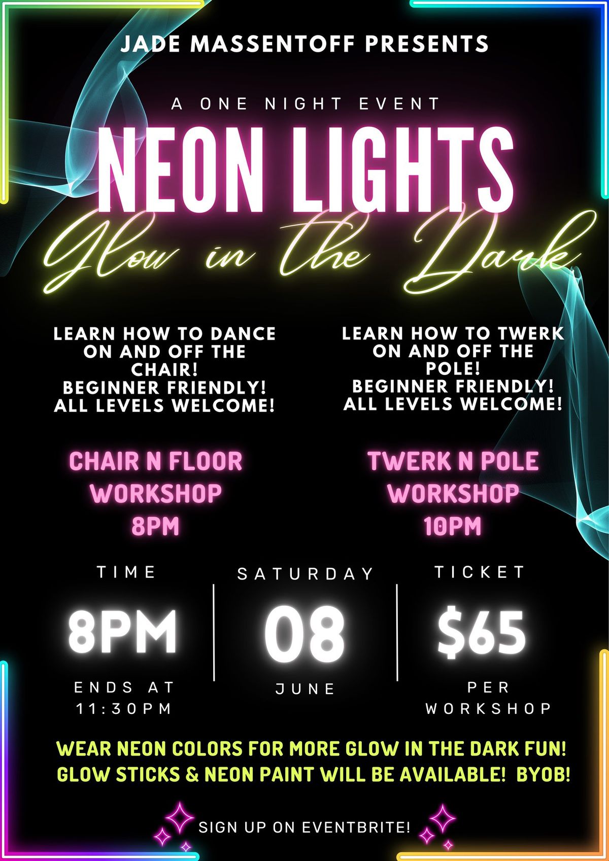 Neon Lights- Glow in the Dark Dance Workshops