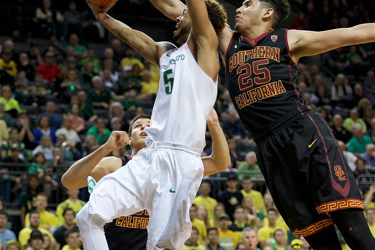 Oregon Ducks at USC Trojans Mens Basketball