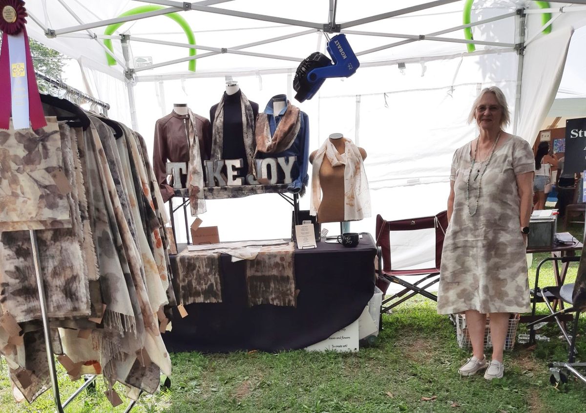 Bev Hauenstein's Eco Printing Textiles at the Mount Vernon Festival