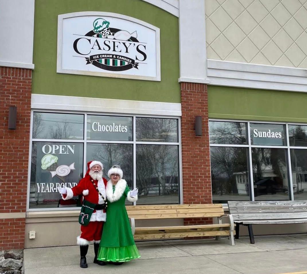 Santa Claus is coming to Casey's Ice Cream and Candies 