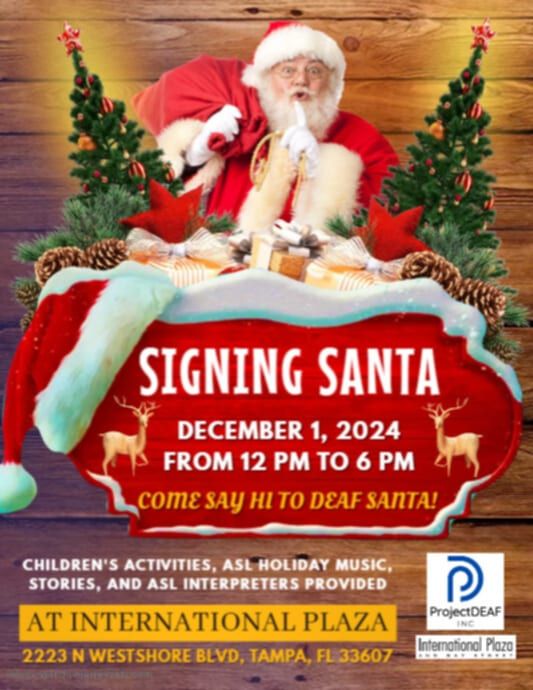 Signing Santa at International Plaza!!