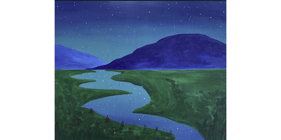 Calm River Under Stars - Paint and Sip in Sacramento | Classpop!\u2122