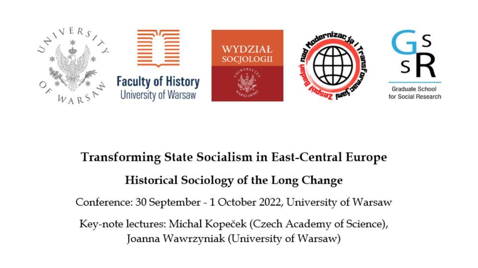 CfP: Transforming State Socialism in East-Central Europe University of Warsaw