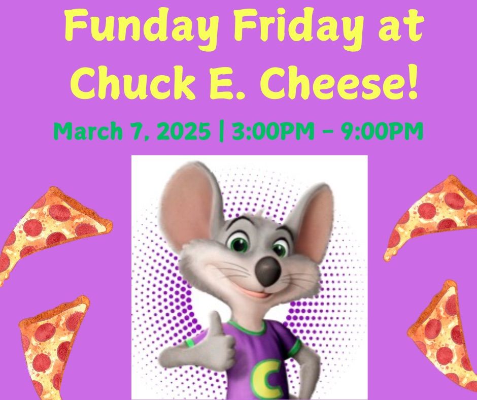 Funday Friday @ Chuck E. Cheese \ud83c\udf55