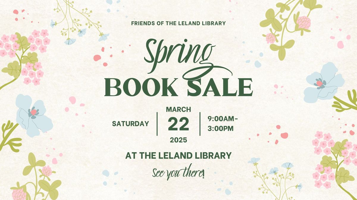 Friends of the Leland Library Spring Book Sale