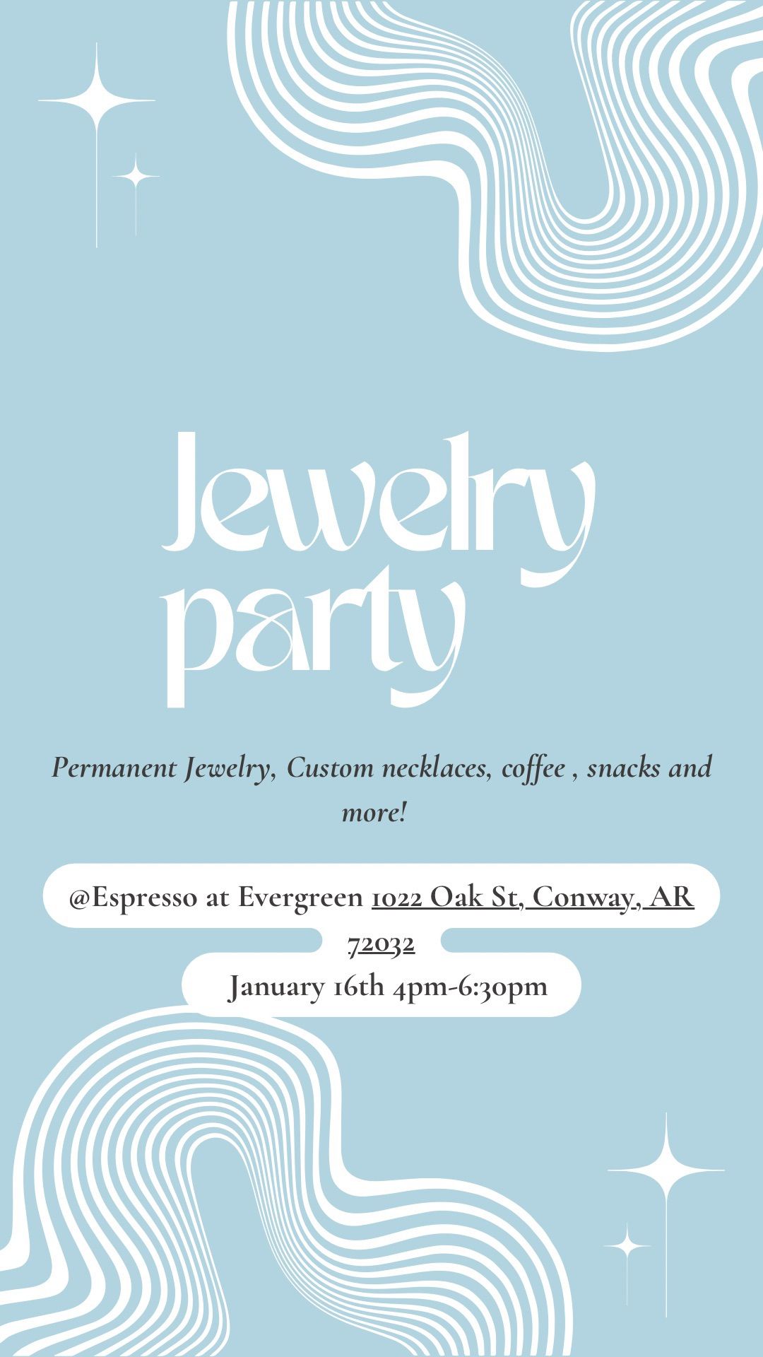 Permanent\/Custom Jewelry Party