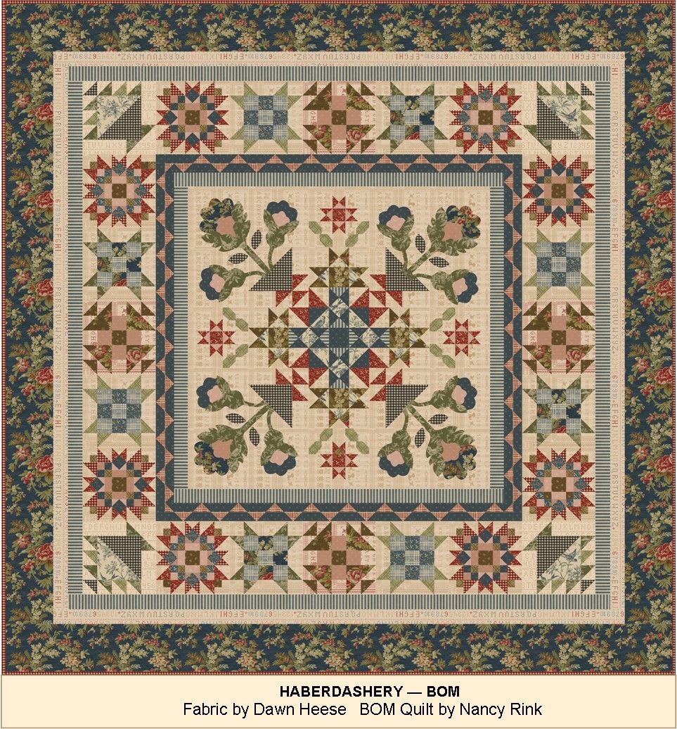 Haberdashery Sampler - Block of the Month