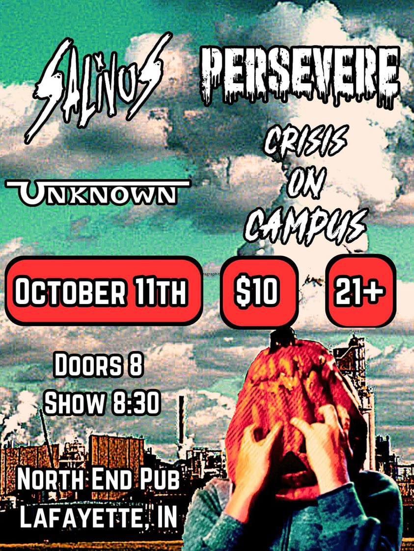 Salivus\/Persevere\/Crisis On Campus\/The Unknown