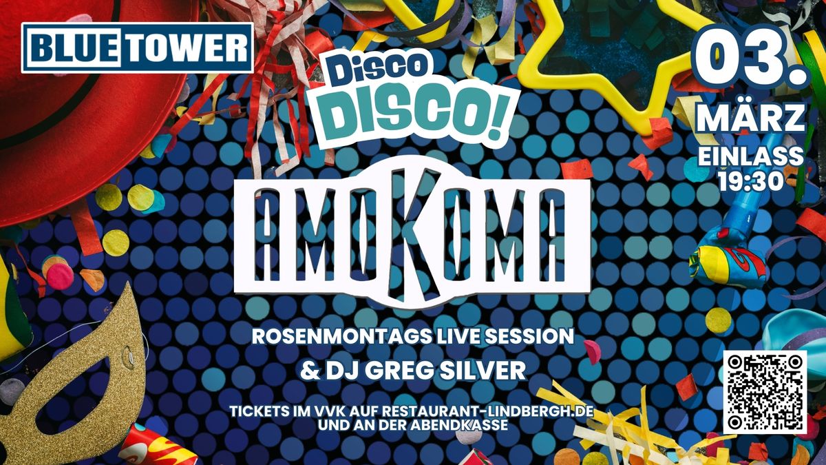 Disco Disco Rosenmontag Special mit AMOKOMA