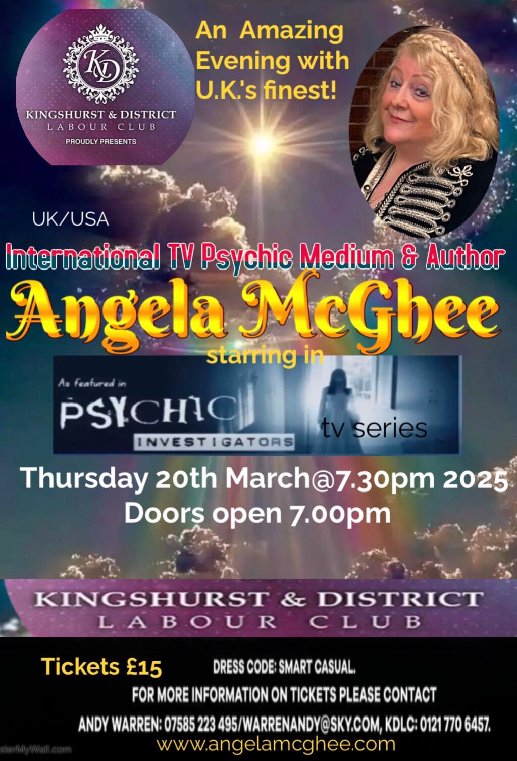 Angela McGhee - Psychic, Medium and Author