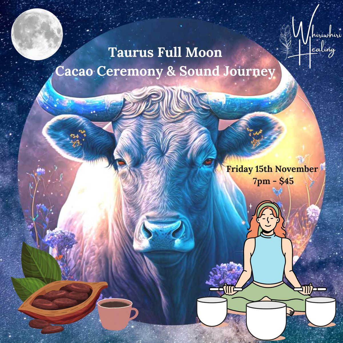 Full Moon Cacao Ceremony & Sound Journey