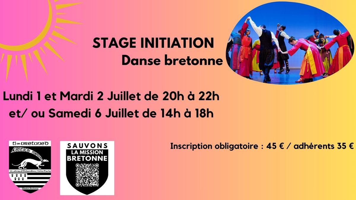 Stage d\u2019initiation aux danses bretonnes