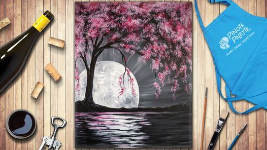Moonlit Cherry Blossom Tree Paint and Sip Class, 691 N High St ...