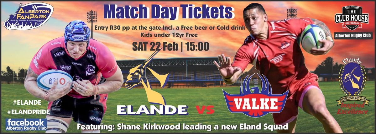 Elande vs Valke : Epic Rugby Battle