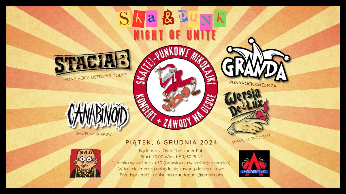 Koncert Bydgoszcz: Granda | Wersja De Lux | Canabinoid | Stacja B. || SKA(TE)-PUNKOWE MIKO\u0141AJKI