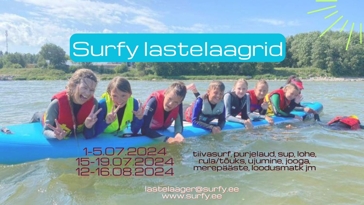 Surfy lastelaager 01-05.07.2024