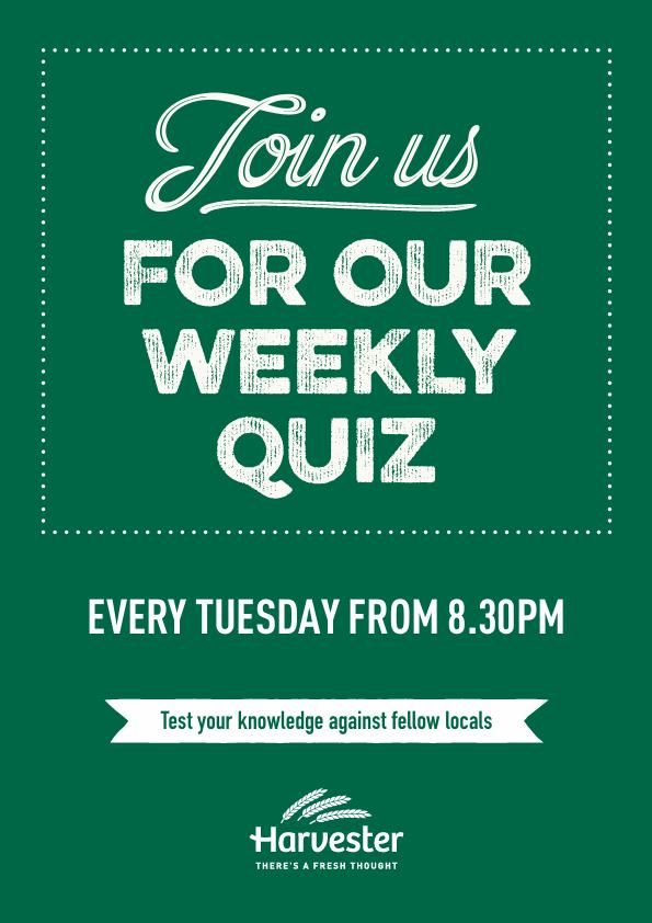 Quiz Night @ Harvester Boldmere