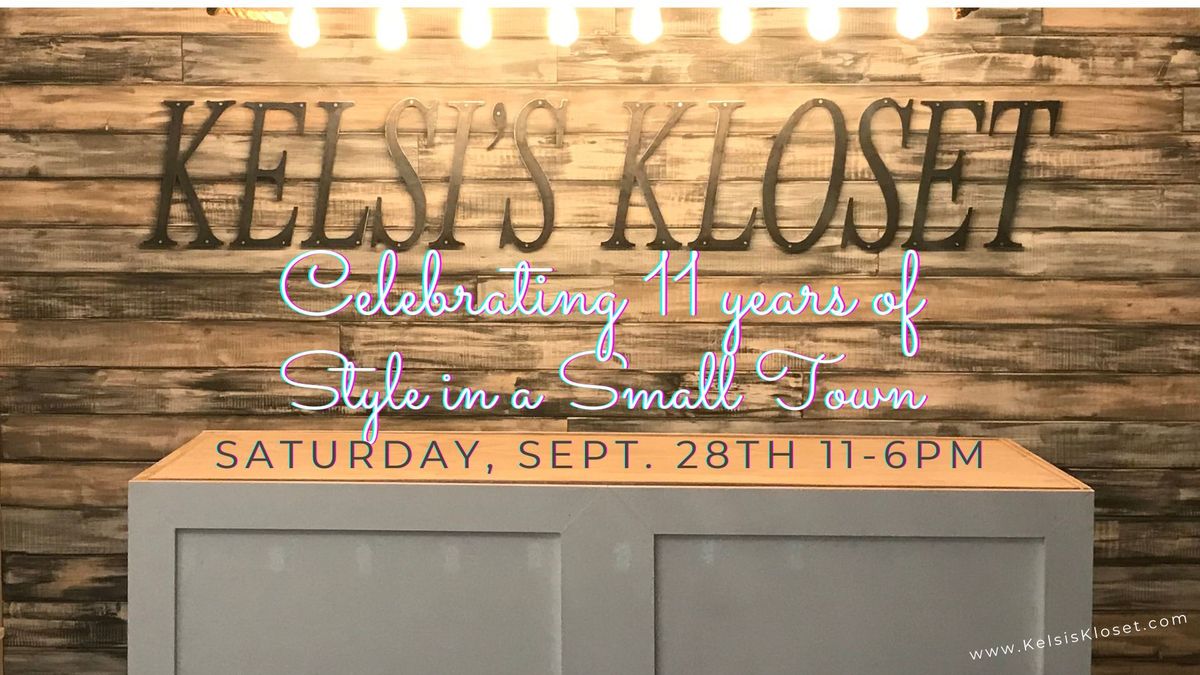 Kelsi\u2019s Kloset 11 Year Anniversary Sale