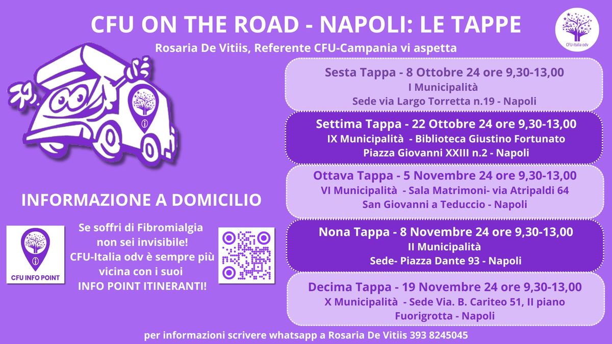 FIBROMIALGIA - CFU ON THE ROAD DECIMA TAPPA II MUNICIPALITA' - NAPOLI