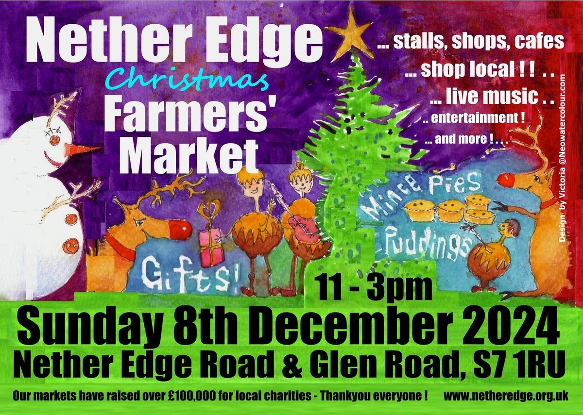 Nether Edge Christmas Farmers' Market - Sunday 08 December 2024 - 11am-3pm