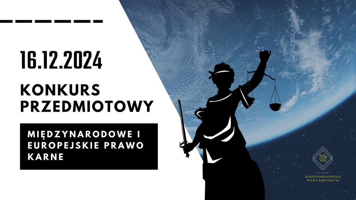 Konkurs przedmiotowy "Mi\u0119dzynarodowe i europejskie prawo karne"