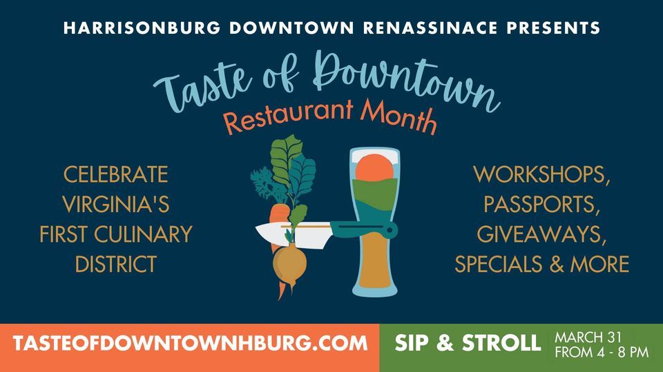 Downtown Harrisonburg Taste of Downtown Restaurant Month