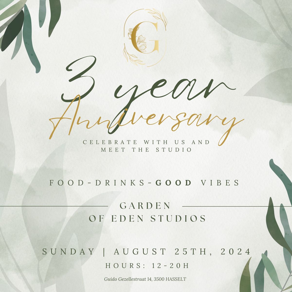 Garden of Eden Studios - 3 YEAR ANNIVERSARY 