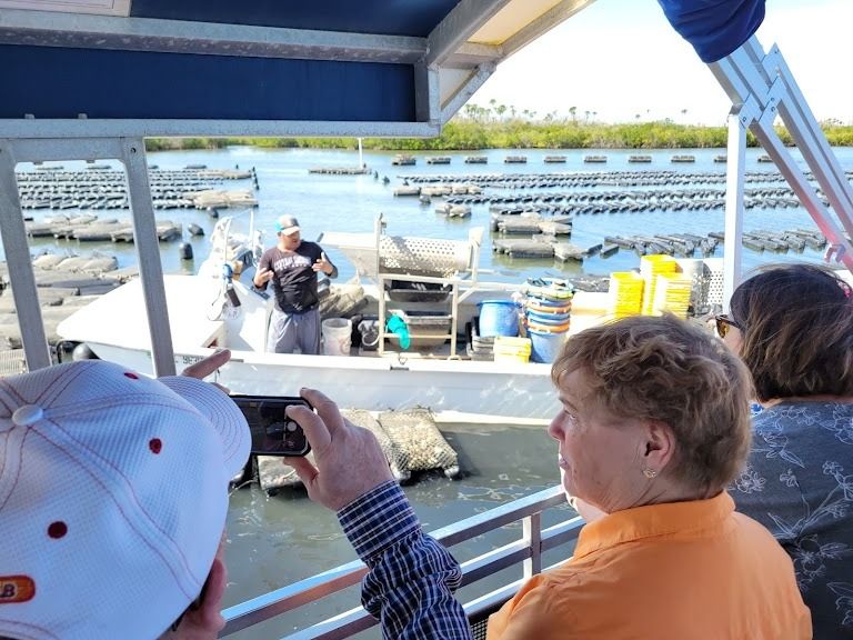 Turtle Mound River Tours\/ IROC Oyster Company Oyster tour