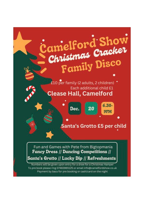 Camelford Christmas Cracker - Family Disco. 