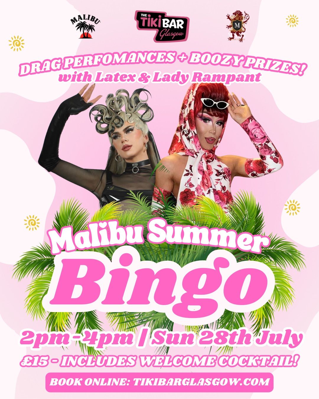 MALIBU SUMMER BINGO @ TIKI BAR GLASGOW