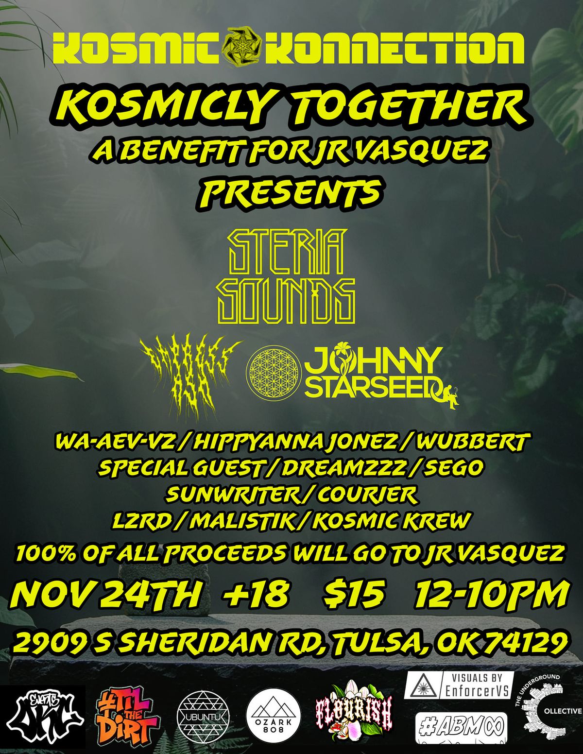 Kosmicly Together- A Benefit To Help Jr Vasquez 