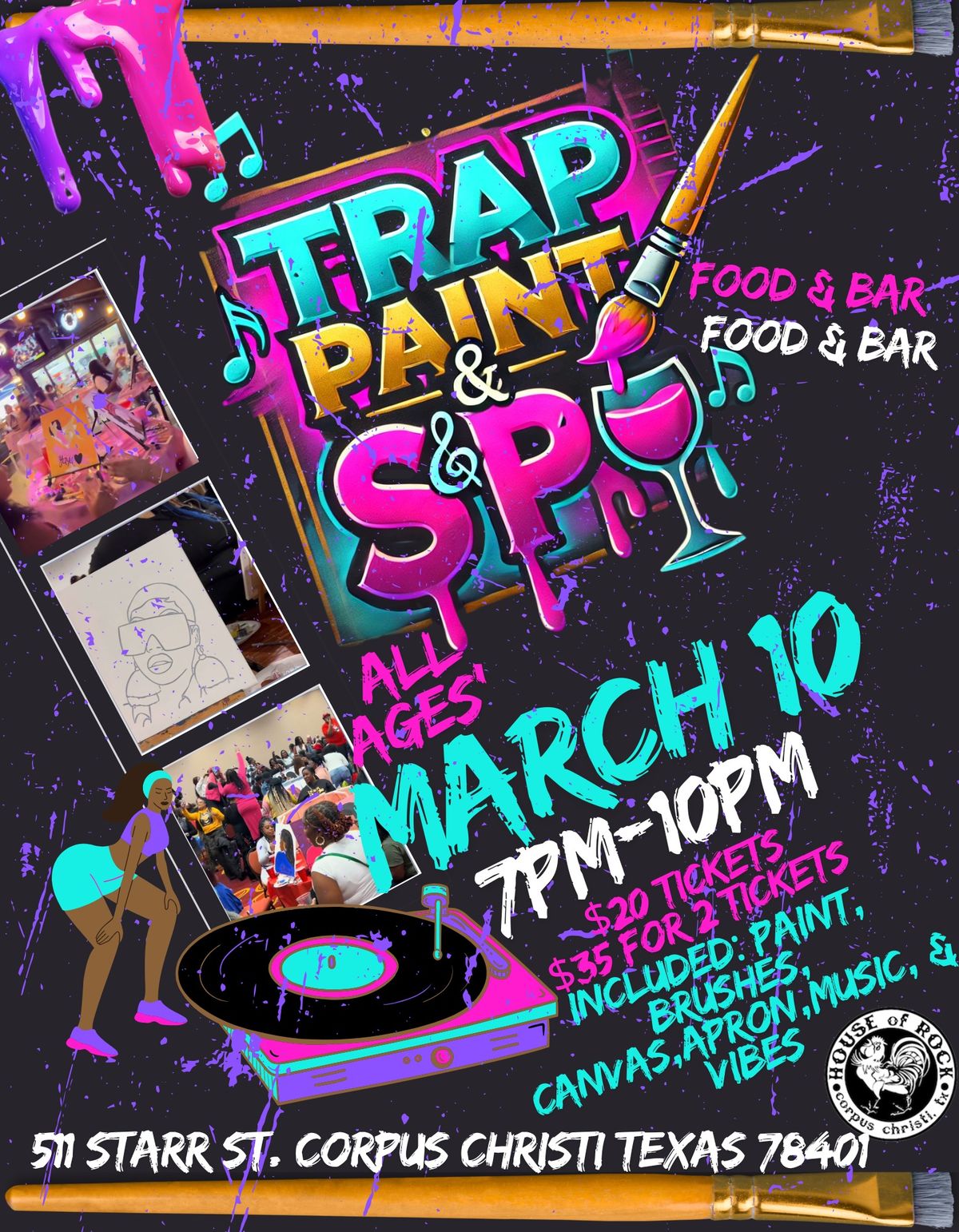 Trap, Paint & Sip