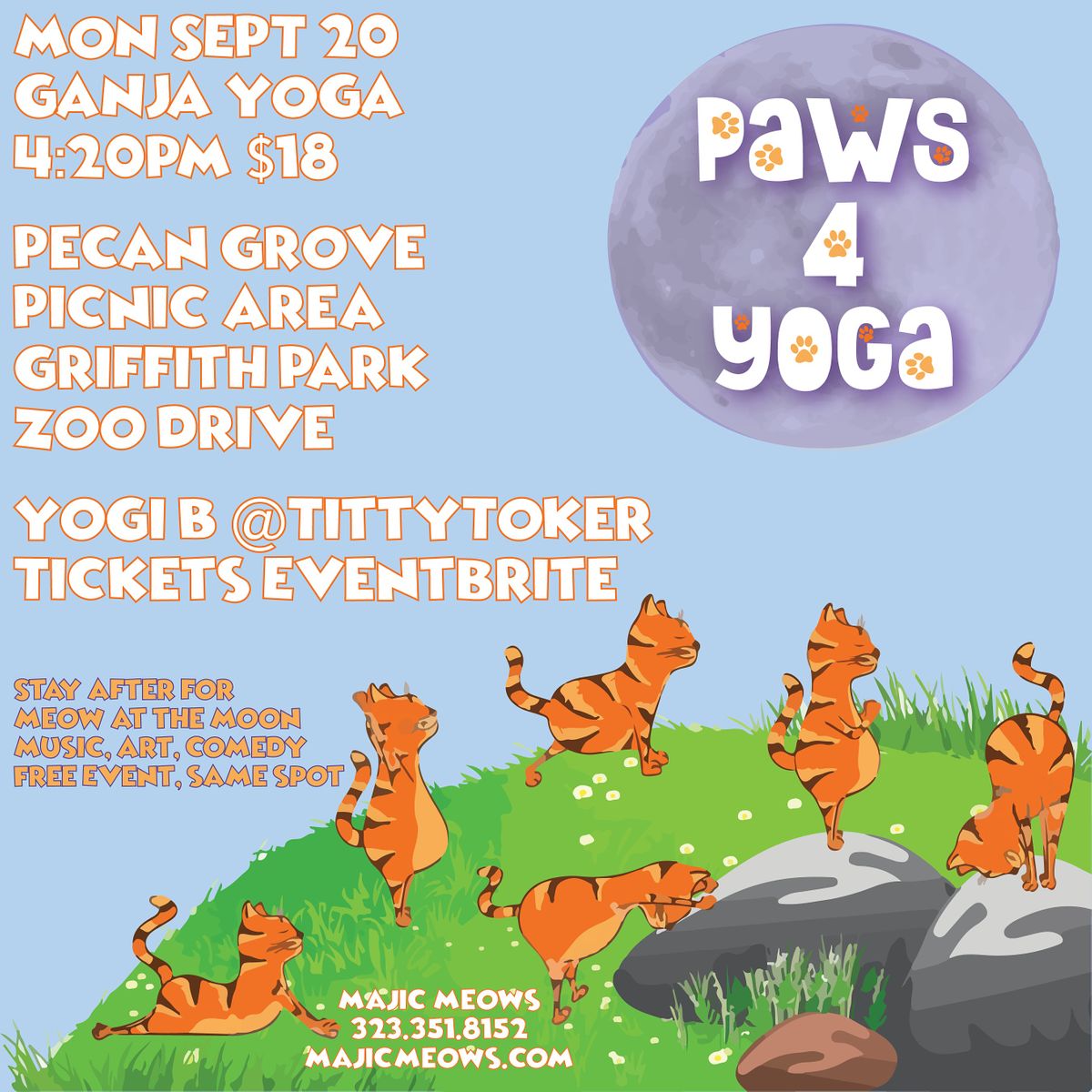 PAWS 4 YOGA | Ganja Yoga Outdoors