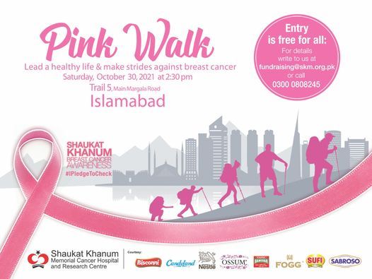 Ride to Shaukat Khanum Pink Walk in Islamabad