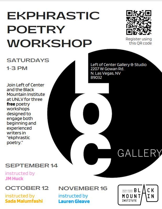 LOC & Black Mountain Institute - Poetry Workshops