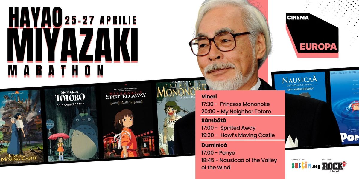 \ud83c\udfac "Weekend Hayao Miyazaki la Cinema Europa \u2013 Magie, Natur\u0103 \u0219i Pove\u0219ti de Neuitat!" \ud83c\udf38\u2728