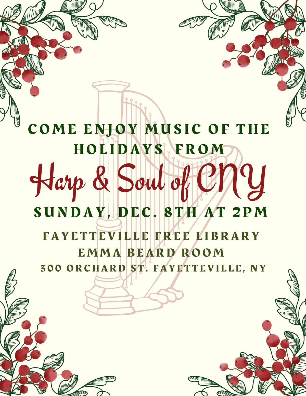 Music for the Holidays from Harp & Soul