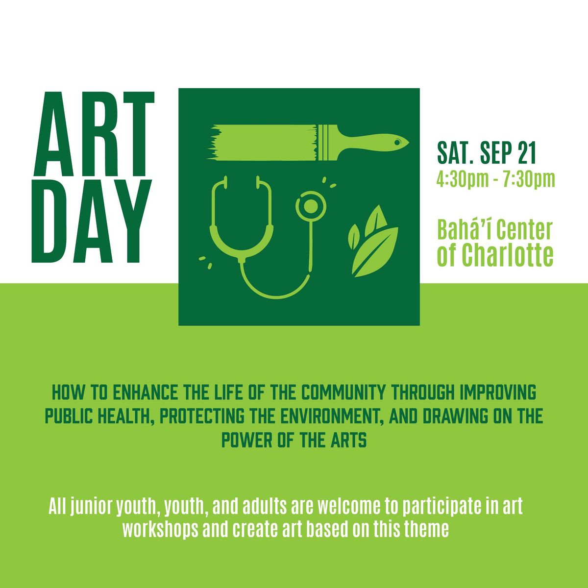 Art Day: Enhancing Community Life through Public Health and Environmental Protection