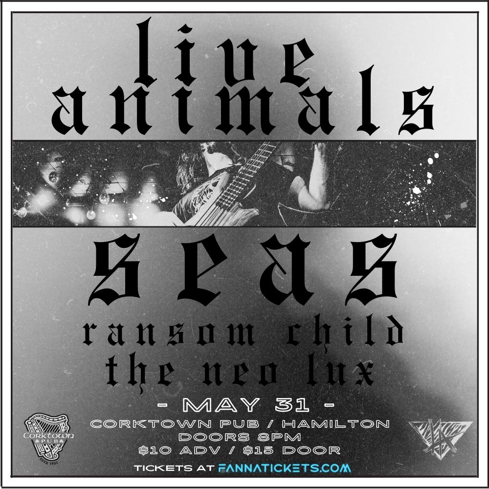 Live Animals \/ Seas \/ Ransom Child \/ The Neo Lux @ Corktown Pub - May 31st