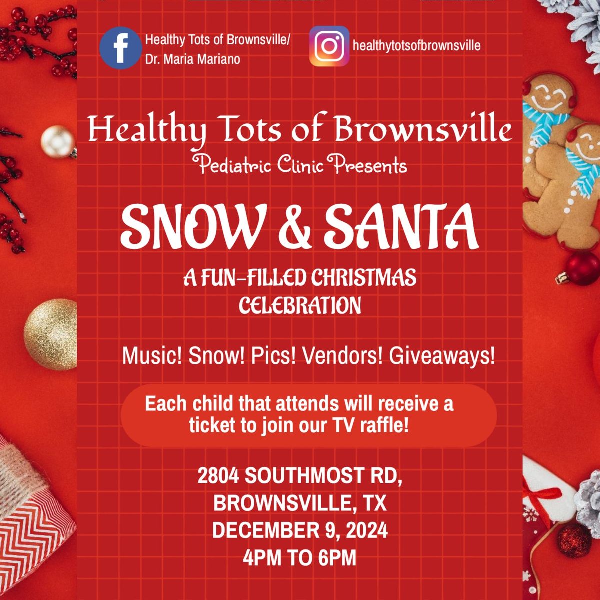 Healthy Tots of Brownsville's Snow & Santa