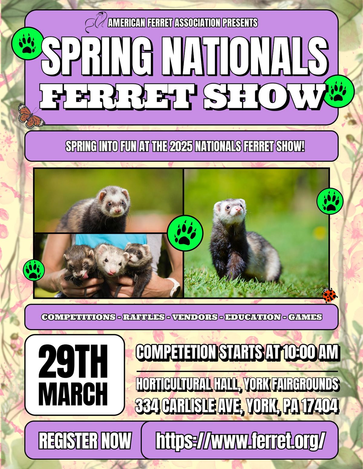 Spring Nationals Ferret Show Presented by American Ferret Association