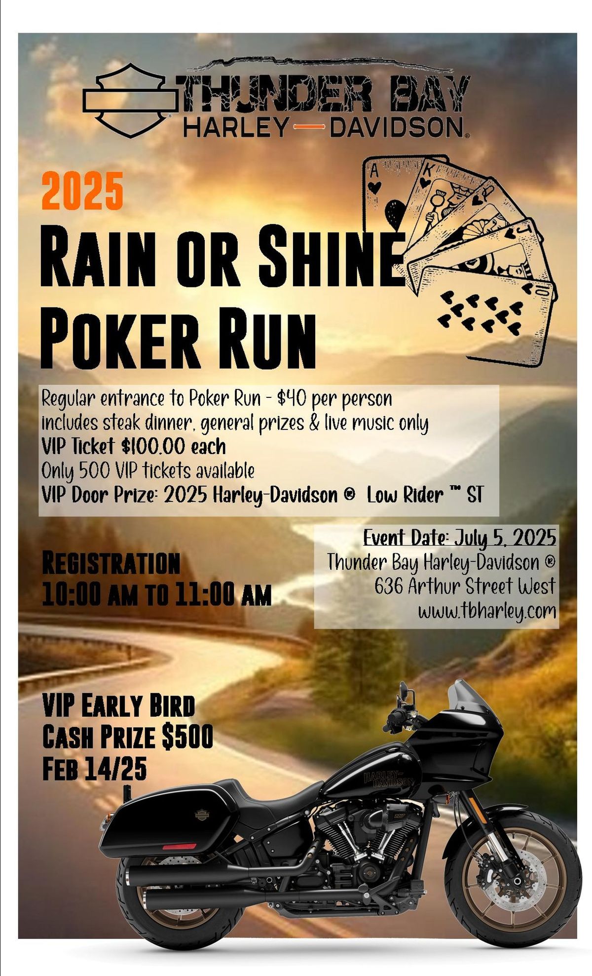 2025 Annual Rain or Shine Poker Run