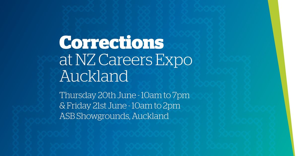 Corrections at NZ Careers Expo - Auckland