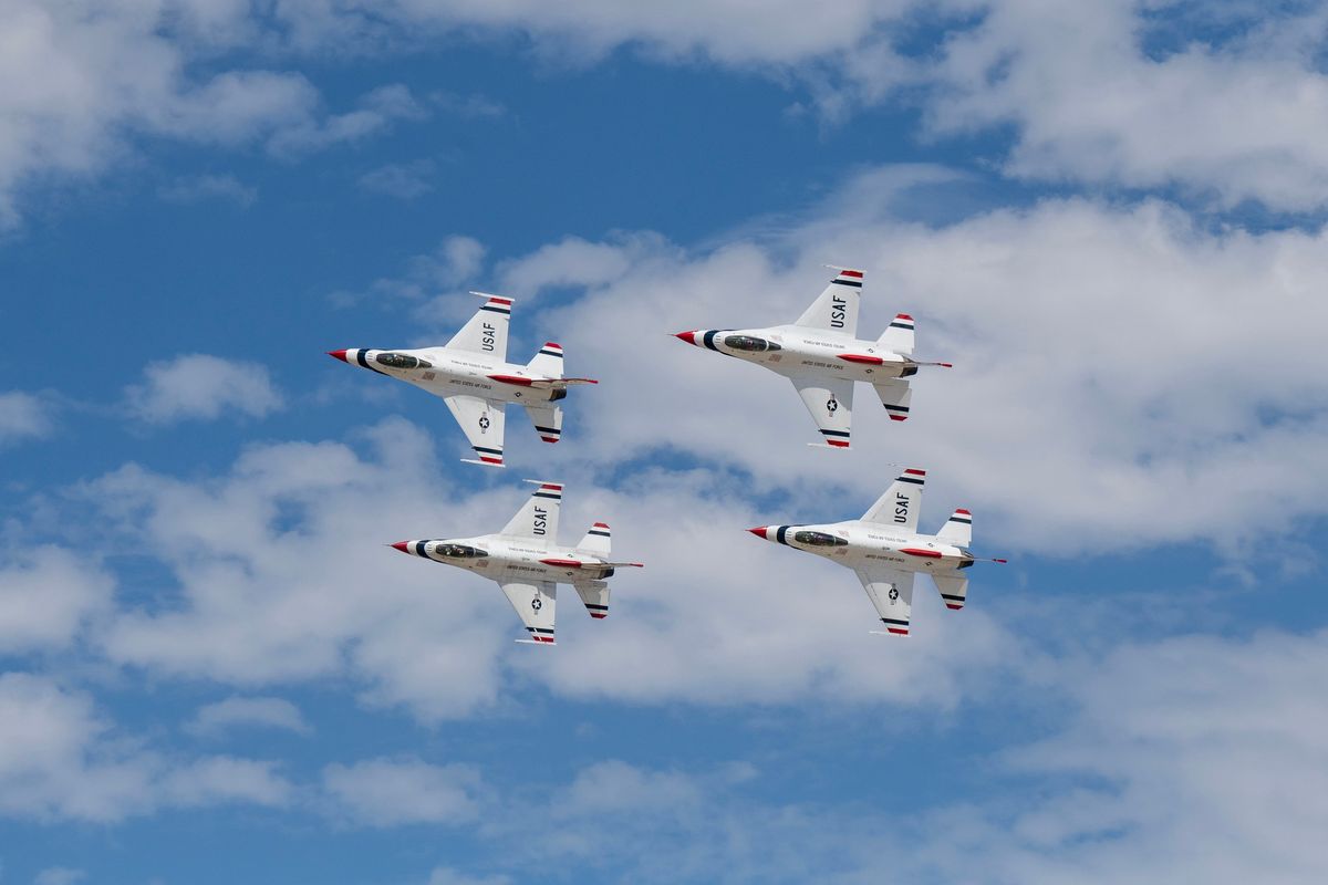 Thunder and Lightning Over Arizona Airshow 