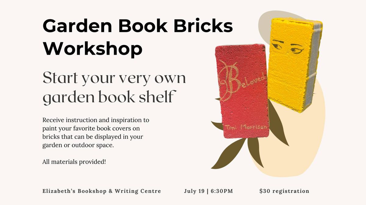 Garden Book Bricks Workshop